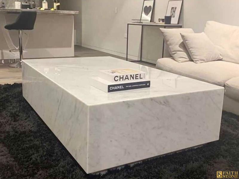 classic white marble coffee table 