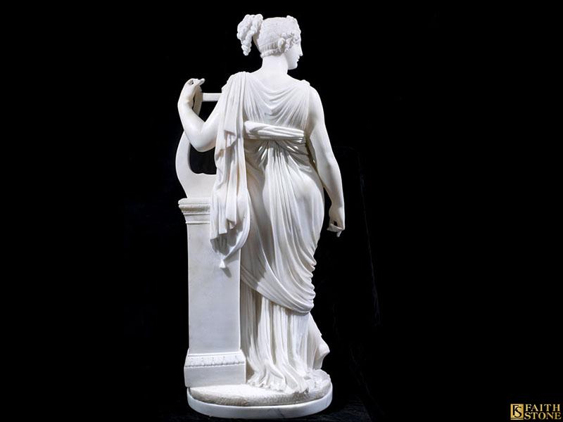 Marble Statue of Terpsichore, after Canova