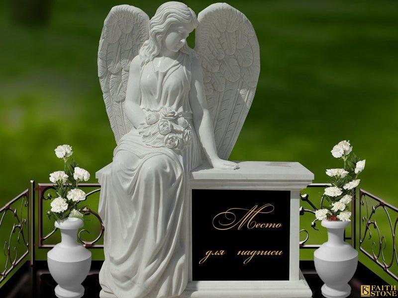 Angel Wings Tombstone