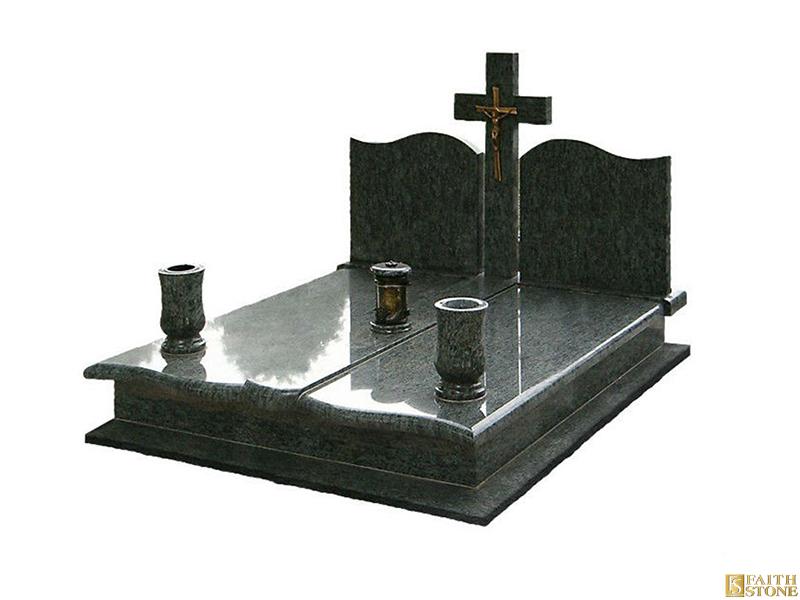 black headstone for graves