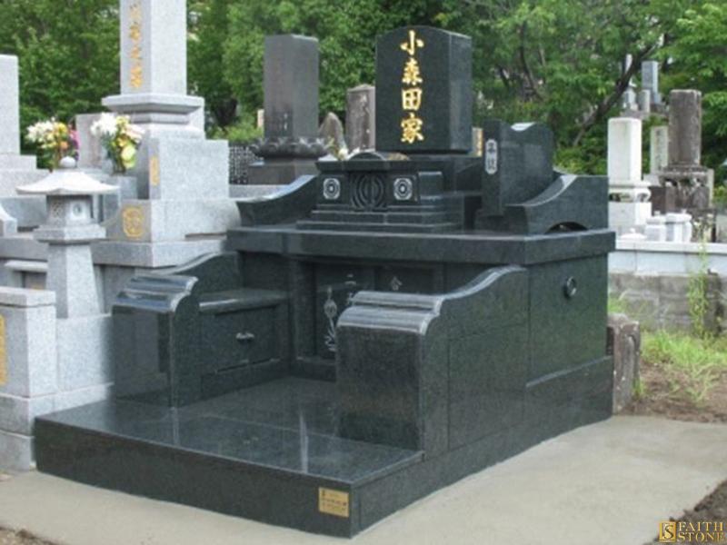 Japanese style tombstone monument 