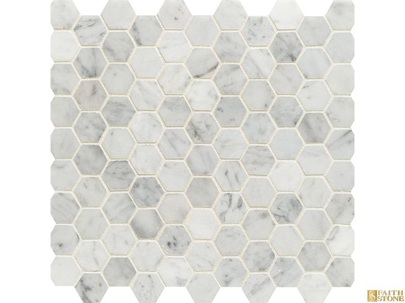 Hexagon marble mosaic