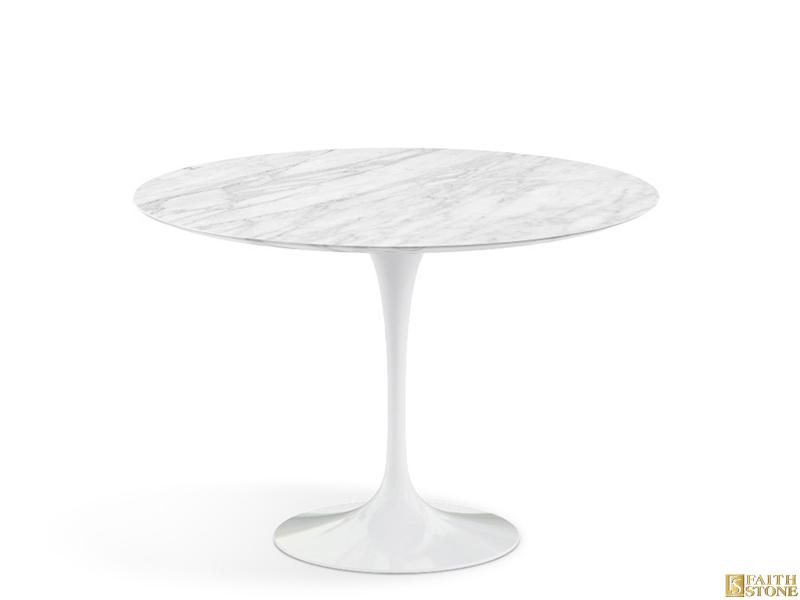 Marble Top Dining Table With Metal Base