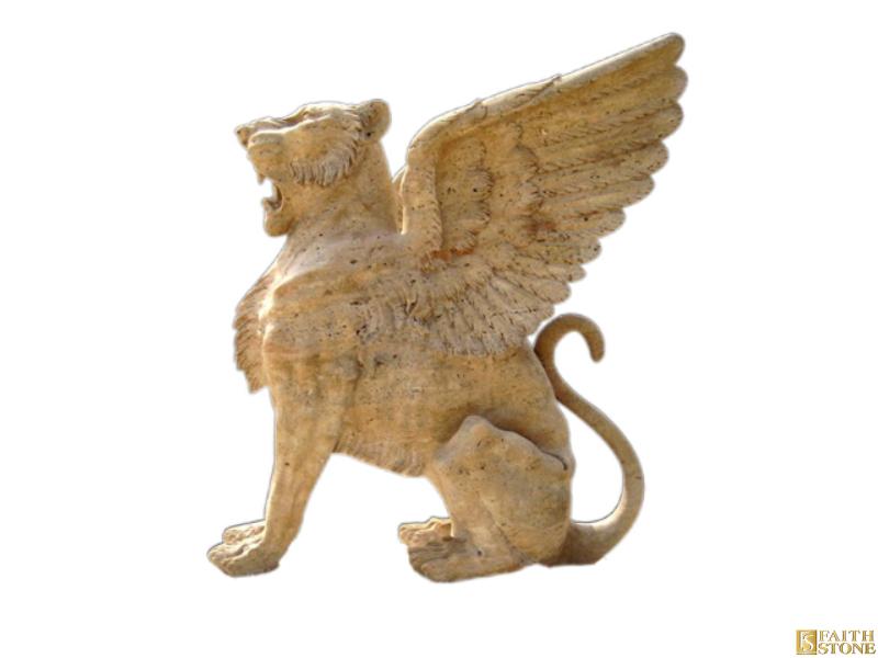 Marble lion Statues