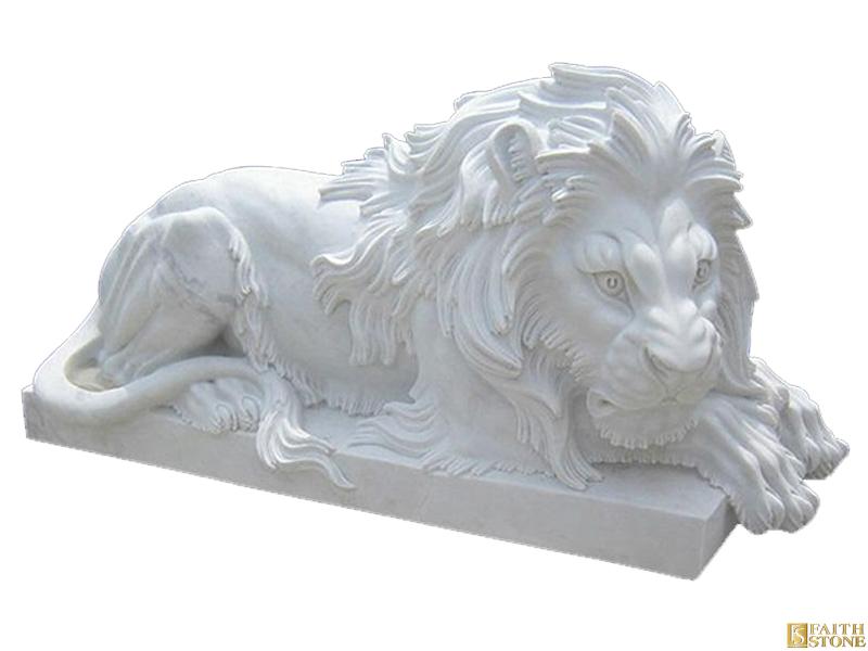 Marble Lions Statues