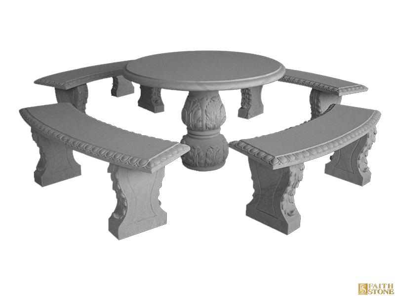 marble carving tea table