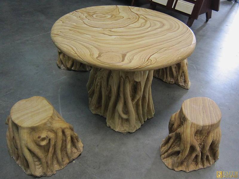 marble carving tea table