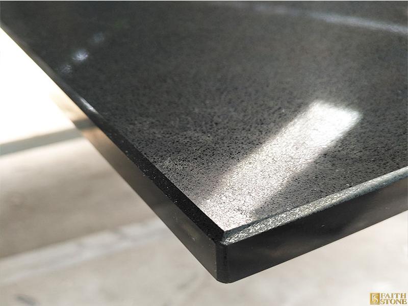 Pure Black Quartz Slab