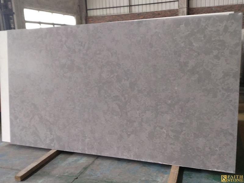 Misty Grey Quartz Slab