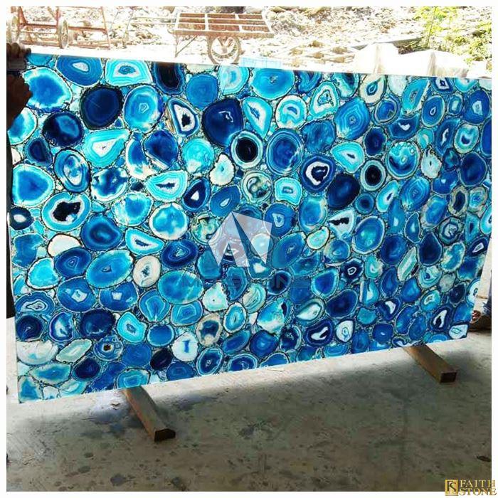 blue agate slabs