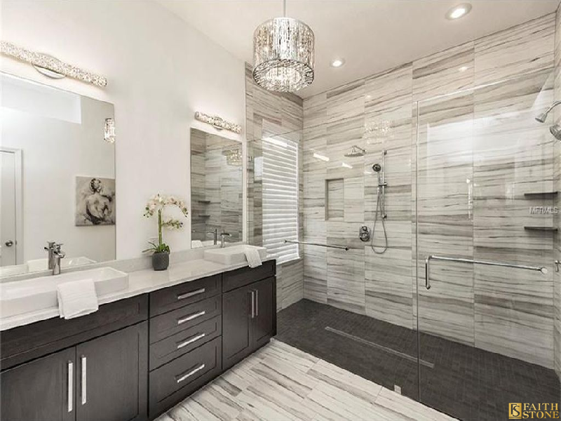 white marble bathroom tiles