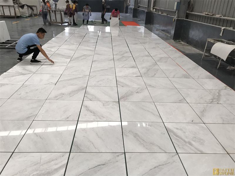white marble tiles factory