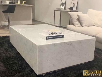 Bianco Carrara White Coffee Table - Thefaithstone.com