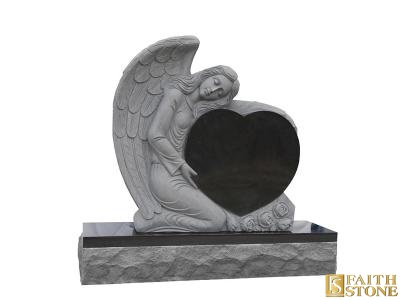 granite angel tombstone