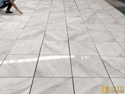 white marble tile