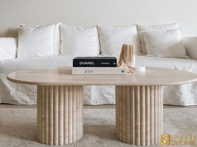 Travertine Marble Coffee Table