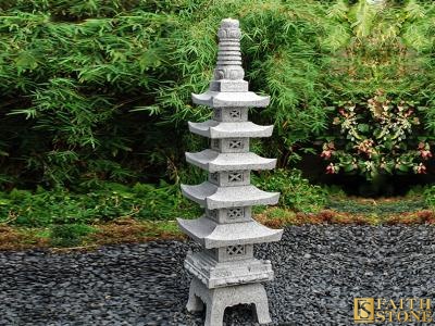 Granite Carved  Pagoda Lantern