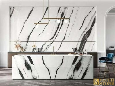 panda white marble slab