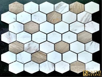 Jazz White Marble Mosaic tile